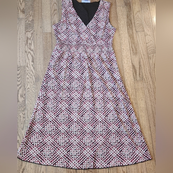 Nine & Co By Nine West Pretty Patterned Dress-Women’s Size Large Sleeveless - Picture 1 of 8